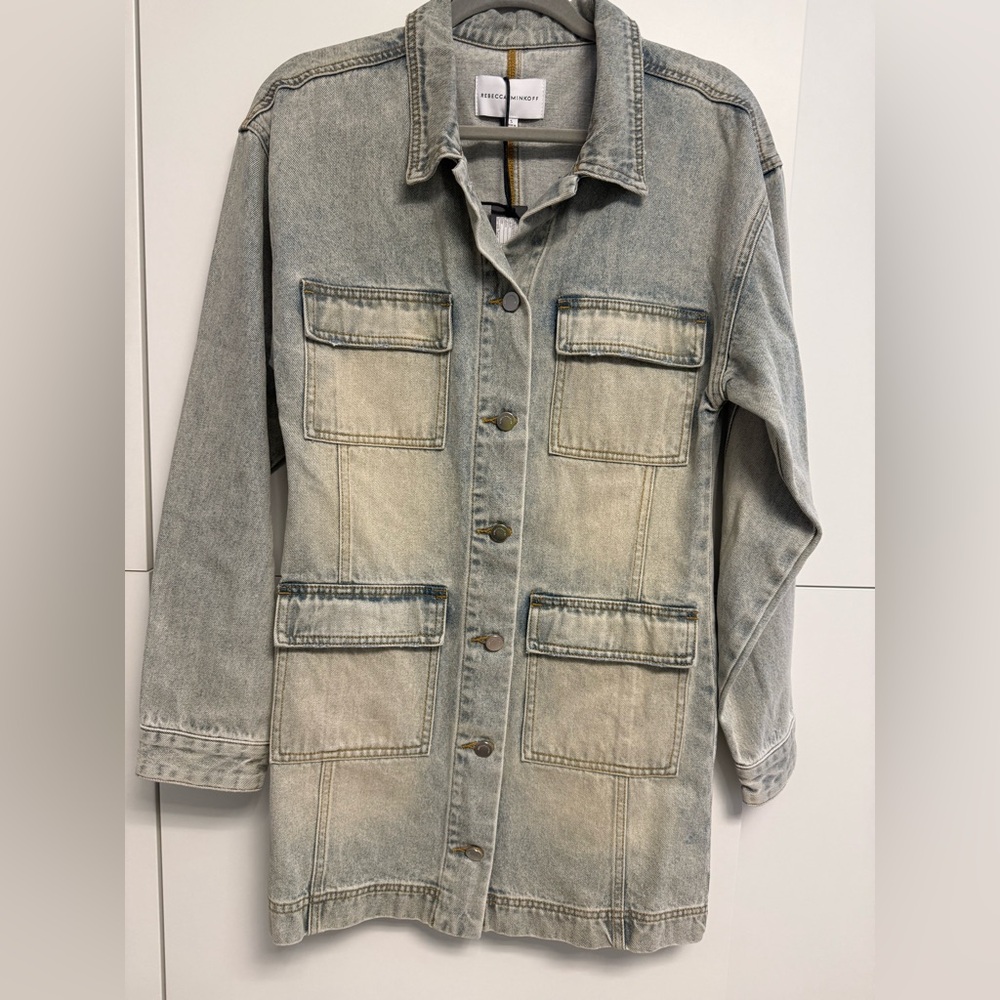 Rebecca Minkoff Faded Blue Jean  dress  size S